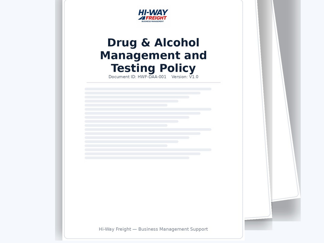 Hi-Way Freight Assistance with Policy and Procedure Writing